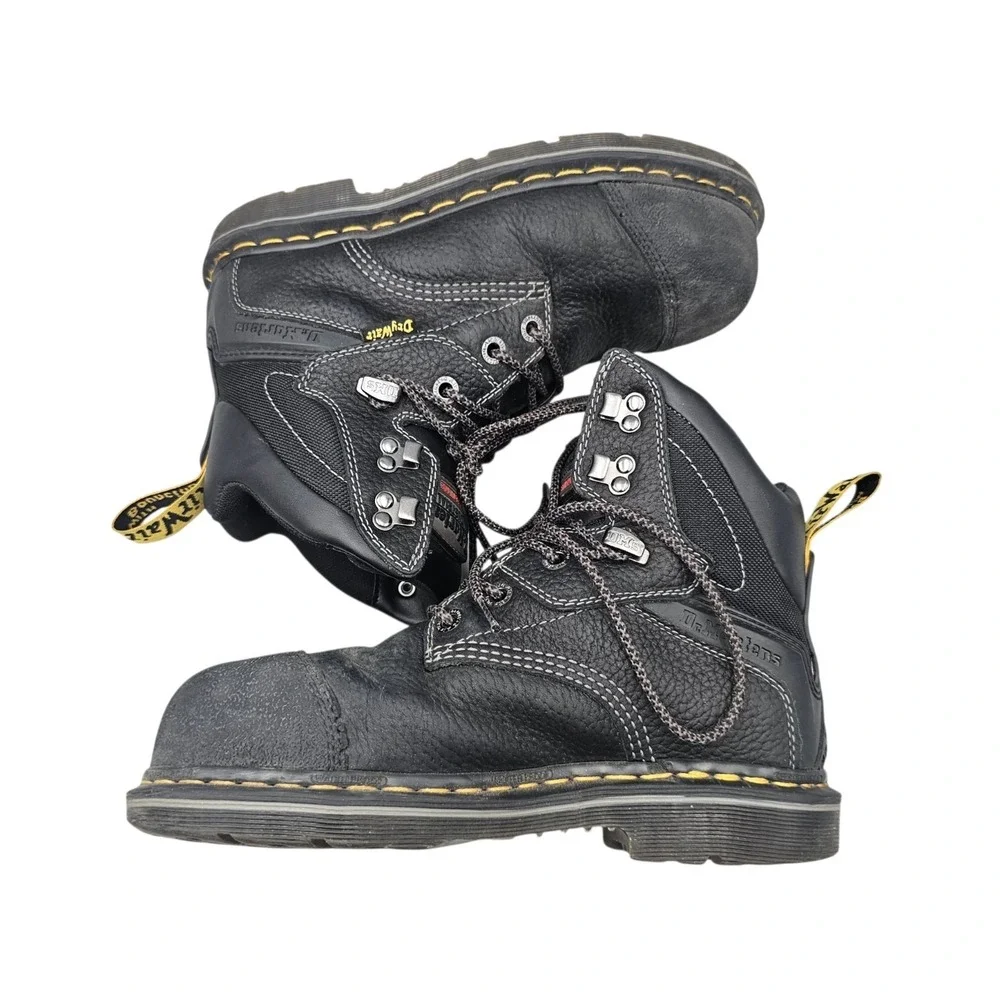 Dr Doc Martens Men's Size 7 Womens 8 US Duxford Steel Toe Cap Safety Boots READ